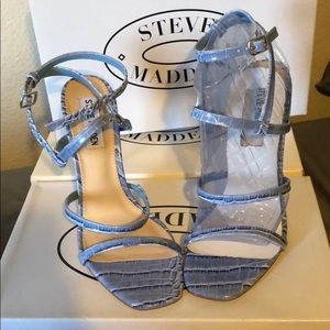 Rhonda Blue Crocodile heels
